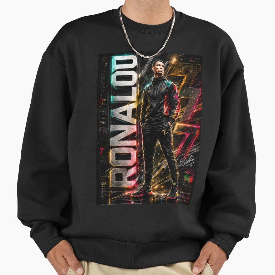 Ronaldo Sweatshirt - Aesthetic Graphic for Adults - T-Shirt, Sweatshirt, Hoodie