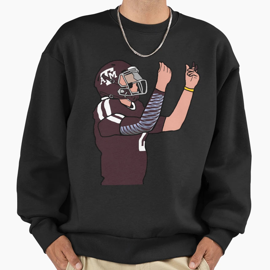 Johnny Football Sweatshirt - Minimalist Print Men Women - T-Shirt, Sweatshirt, Hoodie