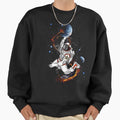 Astronaut Trowin Moon Sweatshirt - Graphic Print for Adults - T-Shirt, Sweatshirt, Hoodie