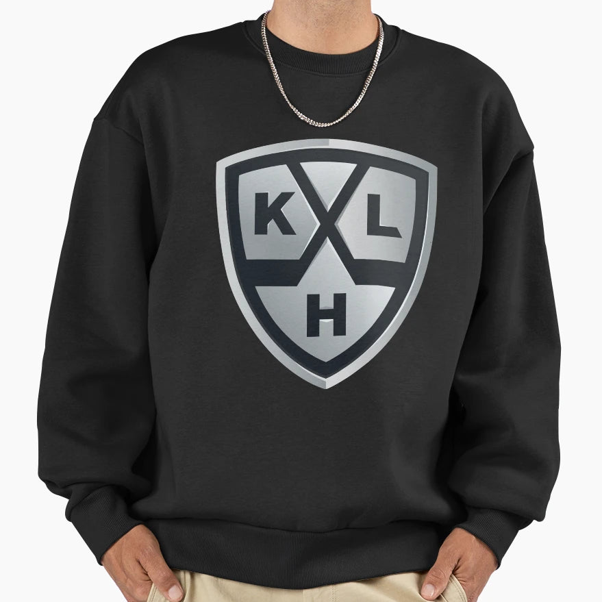 Khl Logo Shield Hockey Sweatshirt - Aesthetic Graphic Men Women - T-Shirt, Sweatshirt, Hoodie