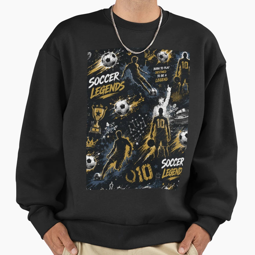 Soccer Fan Gift Football Lover Sports Sweatshirt - Graphic Print for Adults - T-Shirt, Sweatshirt, Hoodie