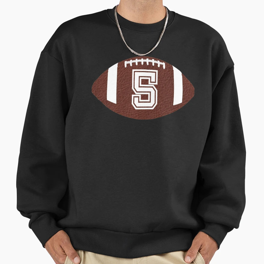 American Football Jersey No 5 Sweatshirt - Custom Art Print for Adults - T-Shirt, Sweatshirt, Hoodie