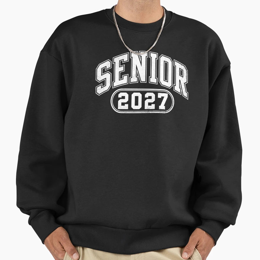 Senior 2027 High School Sweatshirt - Casual Everyday Wear for Adults - T-Shirt, Sweatshirt, Hoodie