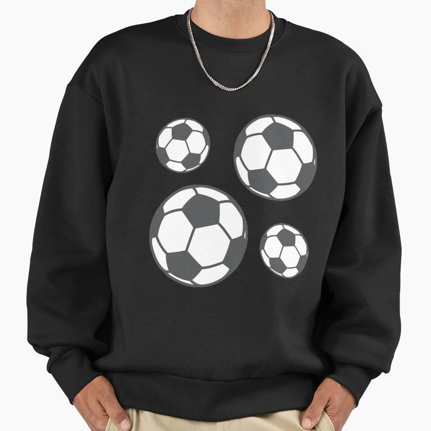 Soccer Balls Set 4 Sweatshirt - Minimalist Print Unisex - T-Shirt, Sweatshirt, Hoodie