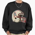 80S Oilers Helmet Defunct Distressed Sweatshirt - Streetwear Style Unisex - T-Shirt, Sweatshirt, Hoodie