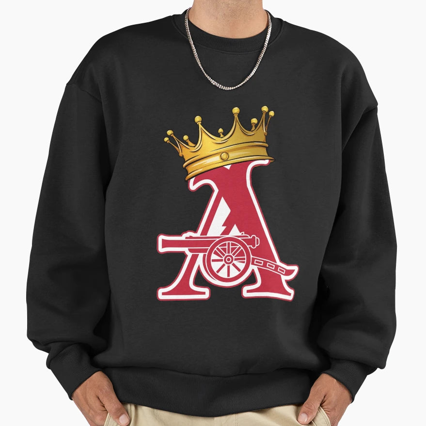 Arsenal Mikel Arteta Crown Sweatshirt - Custom Art Print Unisex - T-Shirt, Sweatshirt, Hoodie