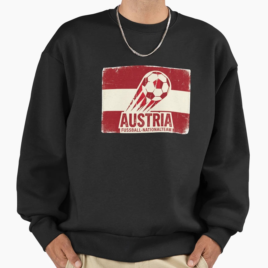 Austria Fussball Nationalteam Sweatshirt - Fun Novelty Design Unisex - T-Shirt, Sweatshirt, Hoodie
