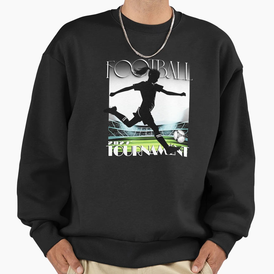 Womens Football 2027 Tournament Sweatshirt - Minimalist Print for Adults - T-Shirt, Sweatshirt, Hoodie