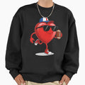 Heart Play Football Valentines Day Sweatshirt - Minimalist Print for Adults - T-Shirt, Sweatshirt, Hoodie