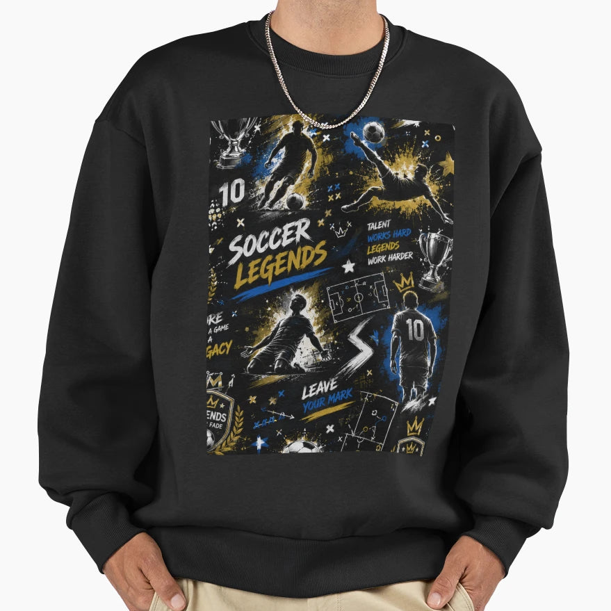 Soccer Fan Gift Football Lover Sweatshirt - Trendy Graphic for Adults - T-Shirt, Sweatshirt, Hoodie