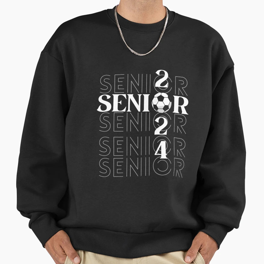 Soccer Player Graduation 2024 Sweatshirt - Minimalist Print Men Women - T-Shirt, Sweatshirt, Hoodie