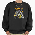 Pele Brazil Football Sweatshirt - Fun Novelty Design for Adults - T-Shirt, Sweatshirt, Hoodie