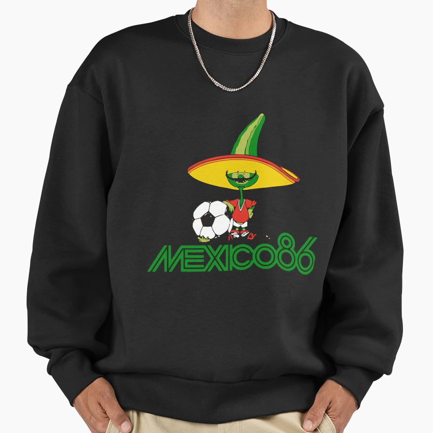 Mexico 86 Piquet Sweatshirt - Casual Everyday Wear Unisex - T-Shirt, Sweatshirt, Hoodie