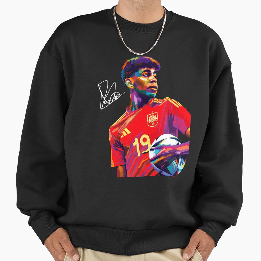 Lamine Yamal Wpap Art Sweatshirt - Fun Novelty Design Unisex - T-Shirt, Sweatshirt, Hoodie