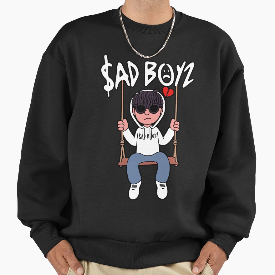Junior H Sad Boyz Corridos Sweatshirt - Casual Everyday Wear Unisex - T-Shirt, Sweatshirt, Hoodie