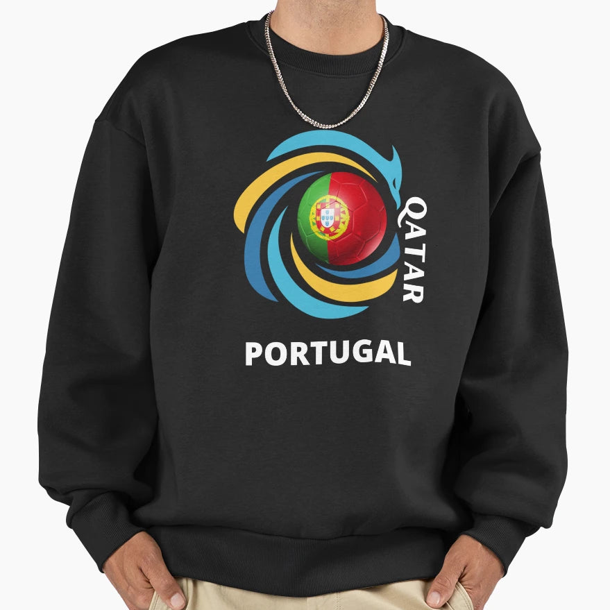 Qatar Football Soccer Team Sweatshirt - Casual Everyday Wear Men Women - T-Shirt, Sweatshirt, Hoodie