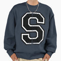 Big Varsity Letter S Sweatshirt - Fun Novelty Design Men Women - T-Shirt, Sweatshirt, Hoodie