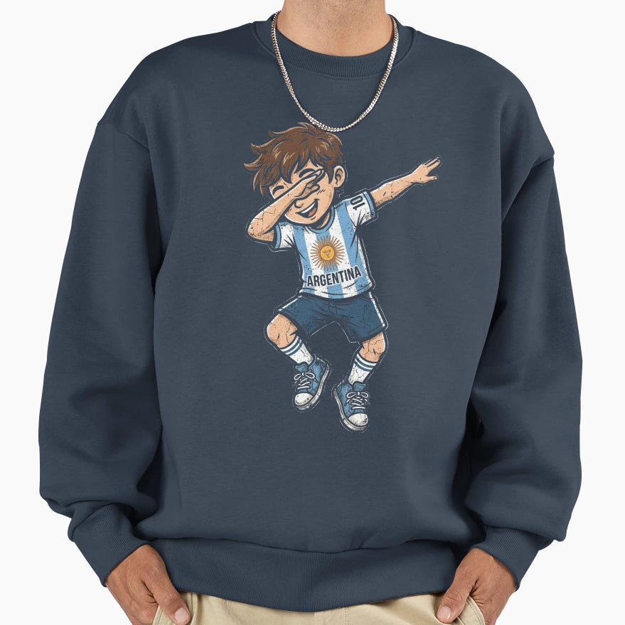 Soccer Dabbing Argentina Sweatshirt - Casual Everyday Wear for Adults - T-Shirt, Sweatshirt, Hoodie