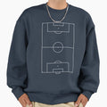 Football Pitch Sweatshirt - Unique Graphic Unisex - T-Shirt, Sweatshirt, Hoodie