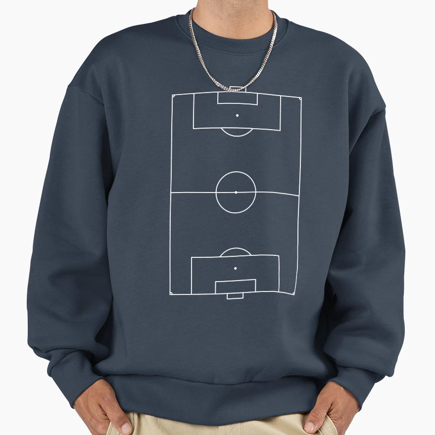 Football Pitch Sweatshirt - Unique Graphic Unisex - T-Shirt, Sweatshirt, Hoodie
