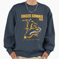 Soccer Summer 2026 Fire Heart Sweatshirt - Casual Everyday Wear Unisex - T-Shirt, Sweatshirt, Hoodie