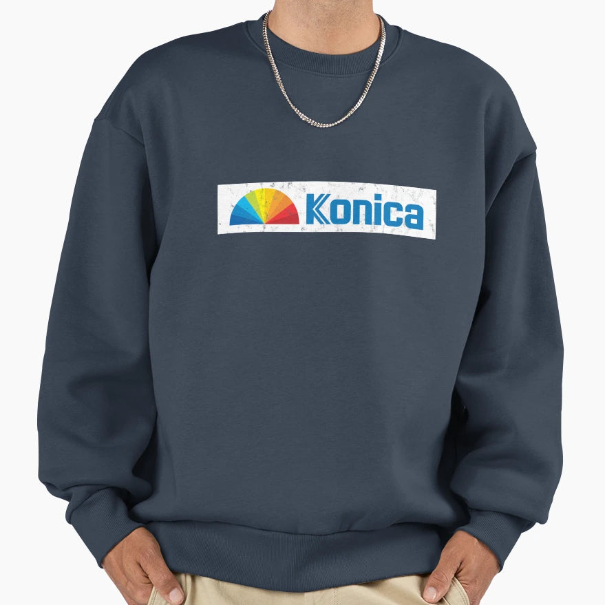 Old Konica Logo Sweatshirt - Graphic Print Unisex - T-Shirt, Sweatshirt, Hoodie