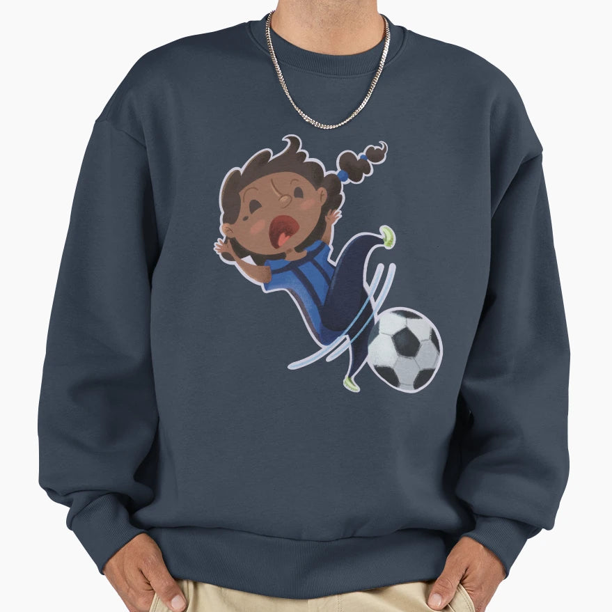 Working Footballer Sweatshirt - Streetwear Style Men Women - T-Shirt, Sweatshirt, Hoodie