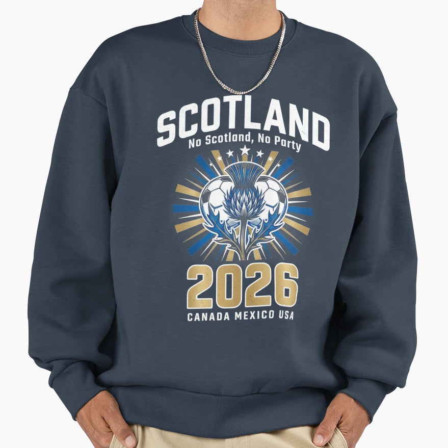 Scottish Soccer Scotland Football Sweatshirt - Aesthetic Graphic Unisex - T-Shirt, Sweatshirt, Hoodie