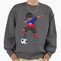 Dabbing Soccer Haiti Haitian Football Sweatshirt - Graphic Print for Adults - T-Shirt, Sweatshirt, Hoodie