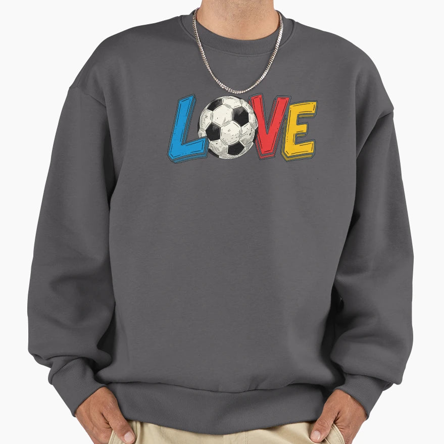 Love Soccer One Ball Endless Passion Sweatshirt - Unique Graphic for Adults - T-Shirt, Sweatshirt, Hoodie
