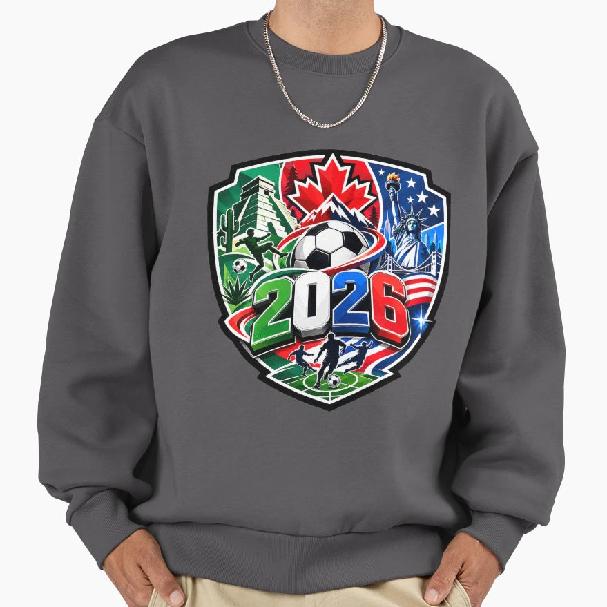 Experience Football This 2026 Lets Sweatshirt - Graphic Print for Adults - T-Shirt, Sweatshirt, Hoodie