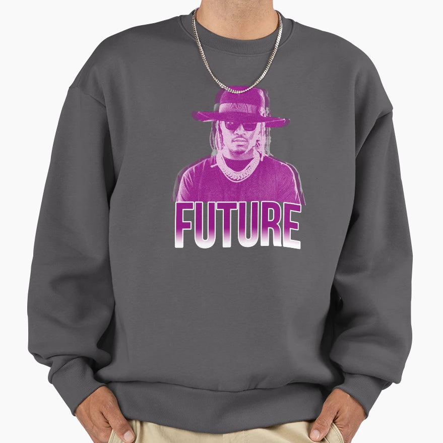 Purple Future Sweatshirt - Aesthetic Graphic Unisex - T-Shirt, Sweatshirt, Hoodie