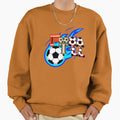 Football Typography Art Soccer Ball Sweatshirt - Fun Novelty Design Unisex - T-Shirt, Sweatshirt, Hoodie