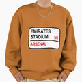 Emirates Stadium Football Sign Sweatshirt - Fun Novelty Design for Adults - T-Shirt, Sweatshirt, Hoodie