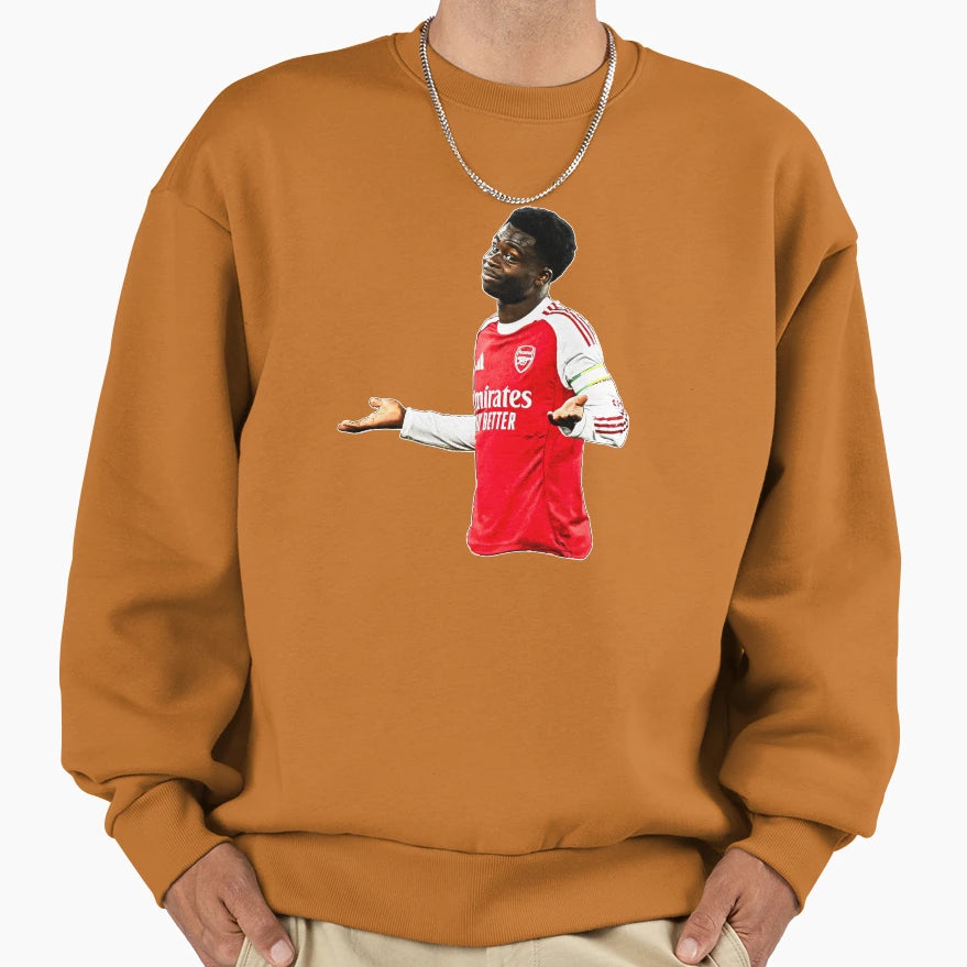 Bukayo Sweatshirt - Aesthetic Graphic for Adults - T-Shirt, Sweatshirt, Hoodie