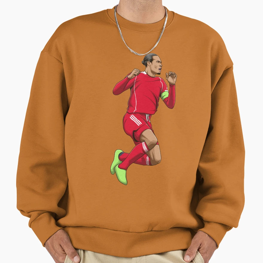 Virgil Van Dijk Sweatshirt - Casual Everyday Wear Men Women - T-Shirt, Sweatshirt, Hoodie