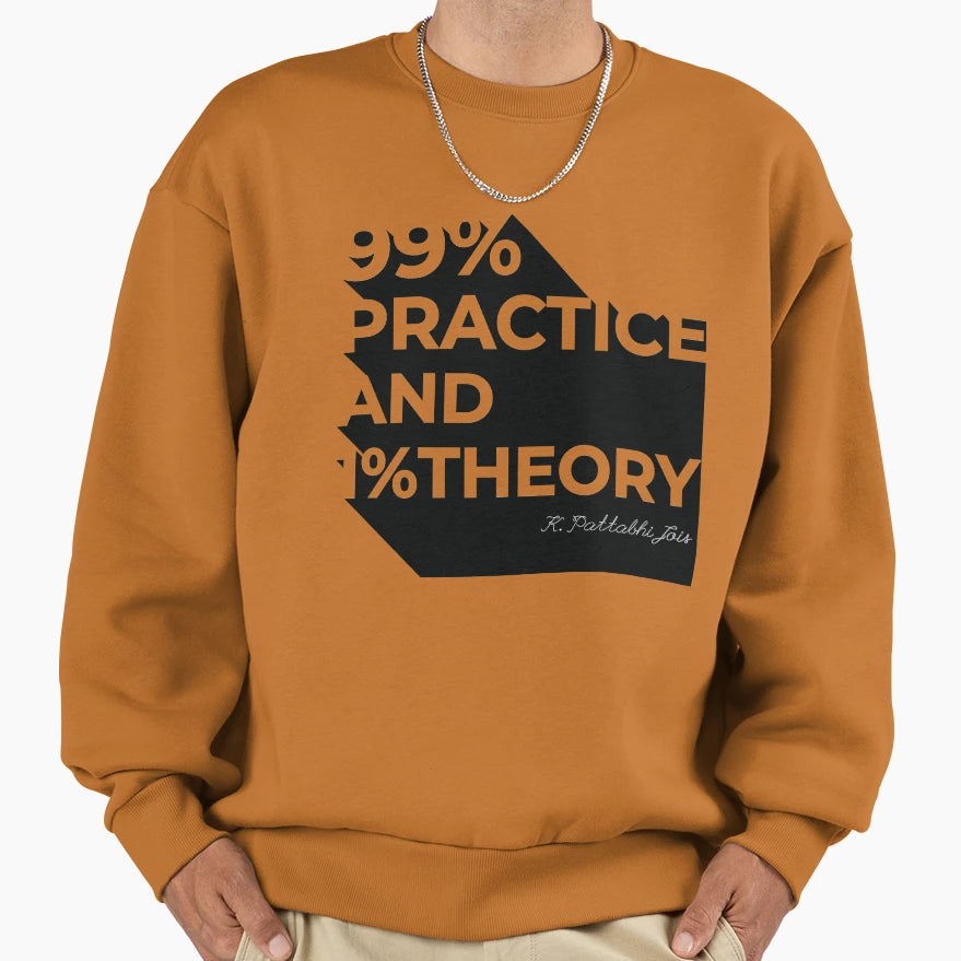 Typo 99 Practice And 1 Theory Sweatshirt - Trendy Graphic Men Women - T-Shirt, Sweatshirt, Hoodie