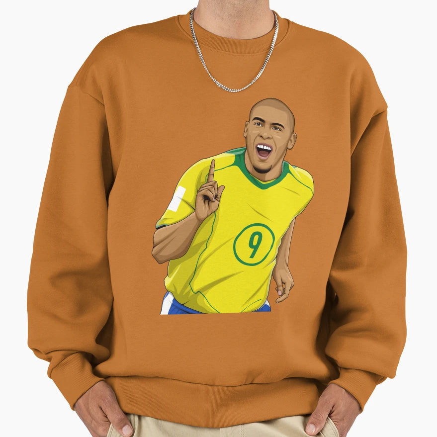 Ronaldo Nazario Sweatshirt - Custom Art Print for Adults - T-Shirt, Sweatshirt, Hoodie
