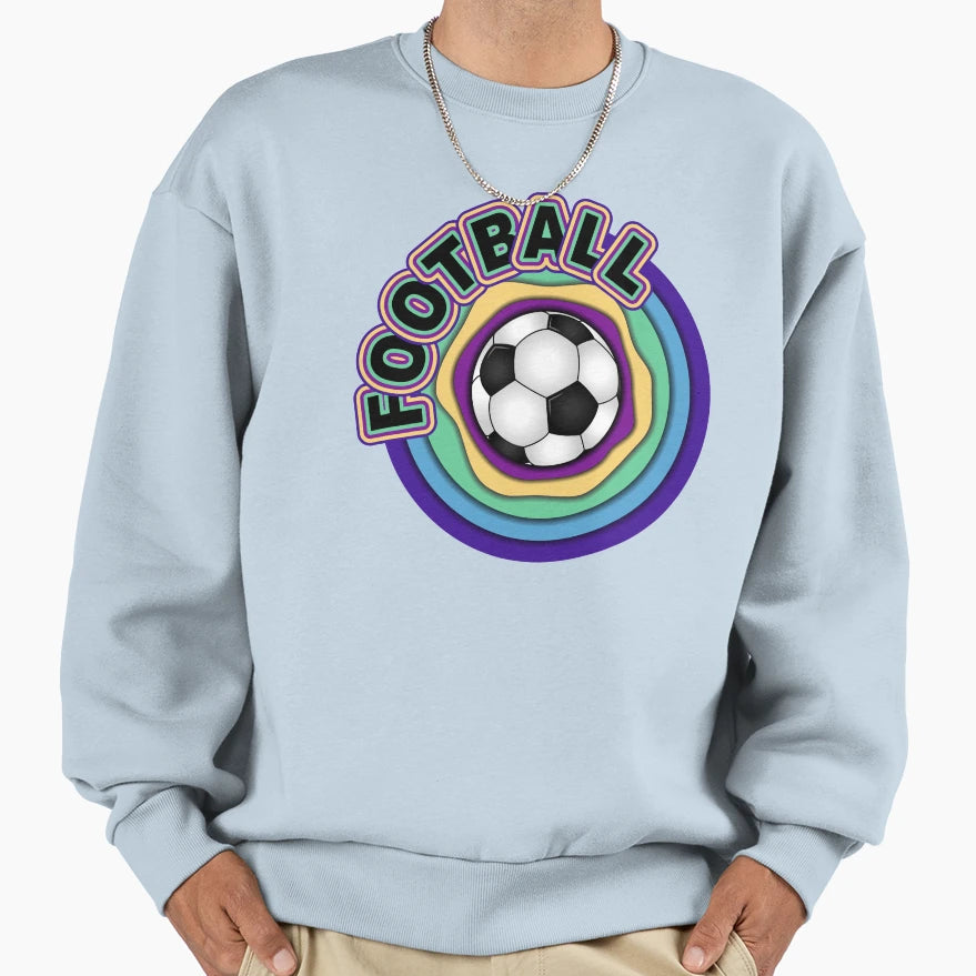 Football Colorful Sweatshirt - Streetwear Style for Adults - T-Shirt, Sweatshirt, Hoodie