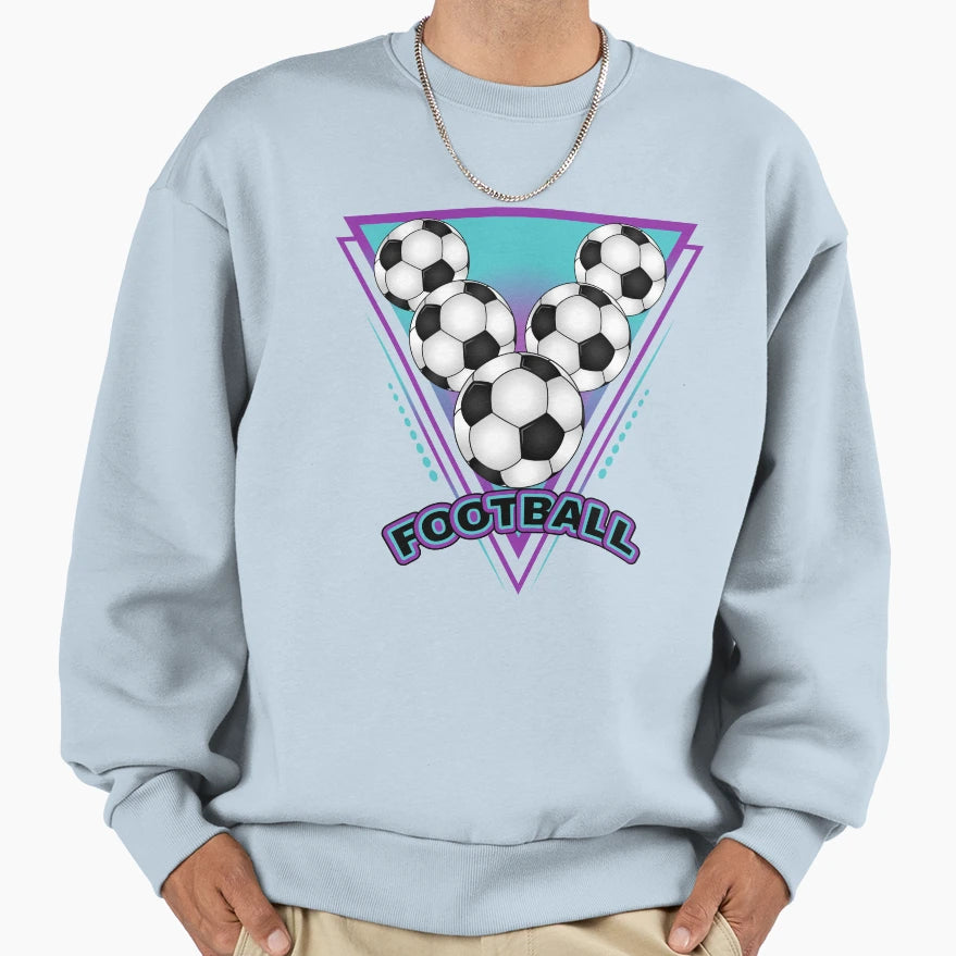 Football Triangular Sweatshirt - Unique Graphic for Adults - T-Shirt, Sweatshirt, Hoodie