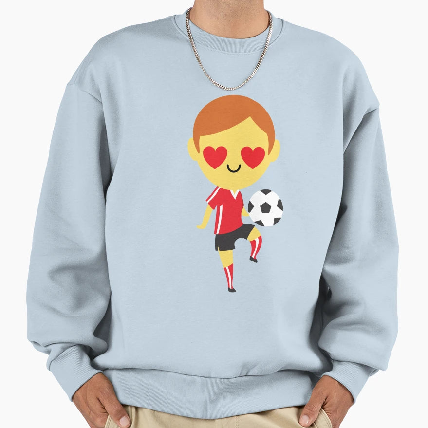 Soccer Emoji Sweatshirt - Custom Art Print Men Women - T-Shirt, Sweatshirt, Hoodie