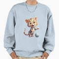 Spoiled Cat Playing Football Sweatshirt - Streetwear Style Unisex - T-Shirt, Sweatshirt, Hoodie