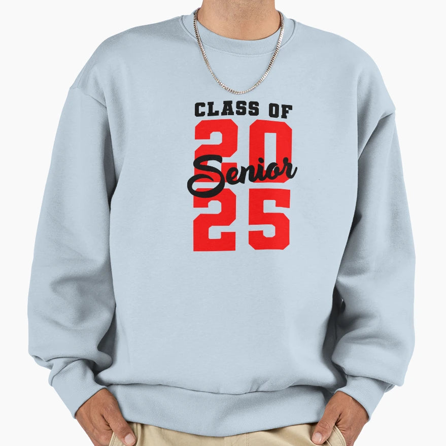 Class 2025 Sweatshirt - Trendy Graphic for Adults - T-Shirt, Sweatshirt, Hoodie