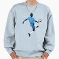 Soccer Player Blue Dribble Ball T-Shirt - Novelty Apparel Unisex - T-Shirt, Sweatshirt, Hoodie