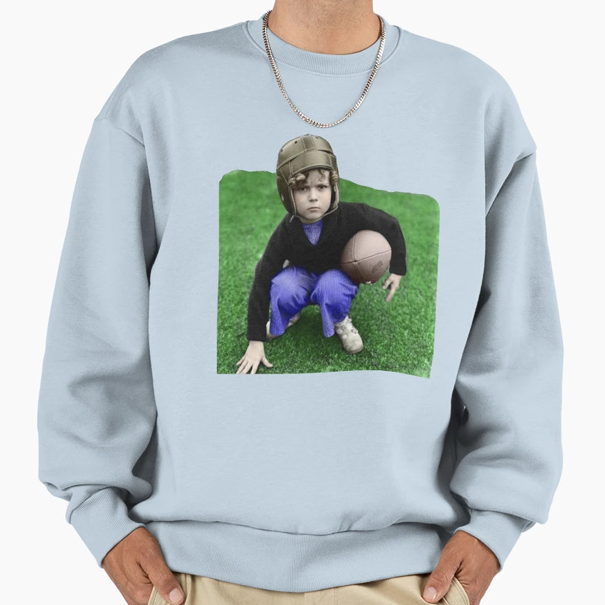 Shirley Temple Football Sweatshirt - Trendy Graphic Unisex - T-Shirt, Sweatshirt, Hoodie