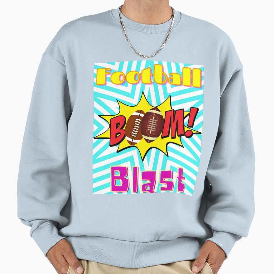 Football Blast Sweatshirt - Unique Graphic Unisex - T-Shirt, Sweatshirt, Hoodie