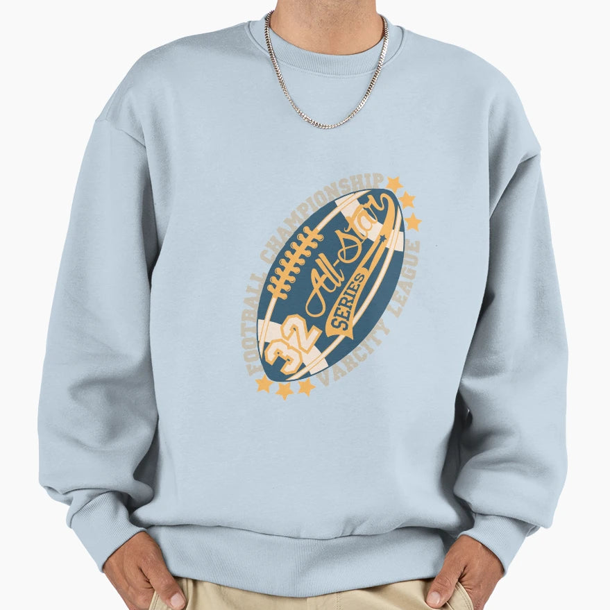 Football Championship Varsity Sweatshirt - Aesthetic Graphic for Adults - T-Shirt, Sweatshirt, Hoodie