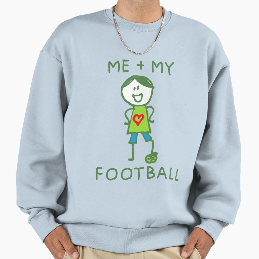 Stick Peeps Me My Football Sweatshirt - Aesthetic Graphic for Adults - T-Shirt, Sweatshirt, Hoodie