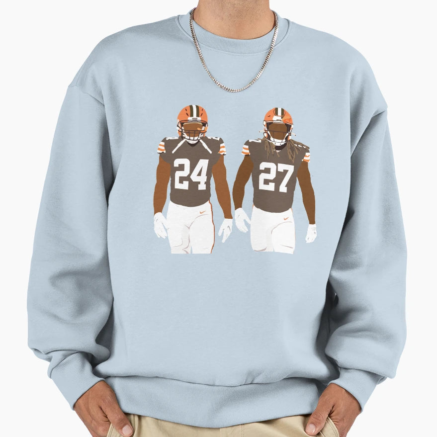 Nick Chubb Kareem Hunt Sweatshirt - Streetwear Style Unisex - T-Shirt, Sweatshirt, Hoodie