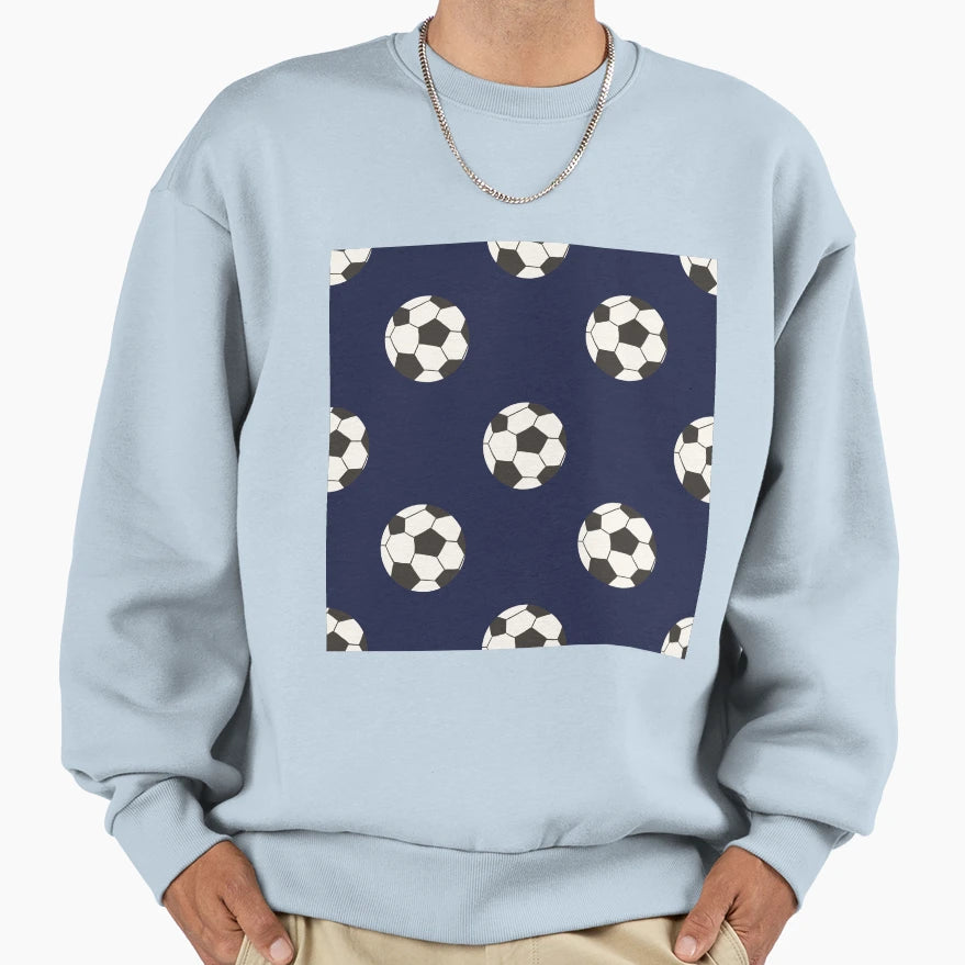 Soccer Pattern Sweatshirt - Unique Graphic for Adults - T-Shirt, Sweatshirt, Hoodie